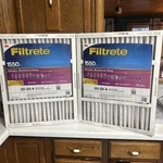 Pk - 20X25X4" Filtrete 3M Allergen Bacteria Virus Pleated Furnace Air Filters. Fixed Price $41.00.