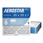 Aerostar 20X20X1 Merv 6 Pleated Air Filter, Furnace Pack Act.... Fixed Price $41.58.
