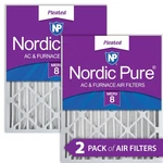 Nordic Pure 20X24X4 (3 5/8) Pleated Merv Air Filters Pack. Fixed Price $47.99.