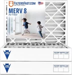 Filters Fast 20X25X4 Merv 8 Inch Pleated Hvac Furnace Air 3 Pack. Fixed Price $71.95.