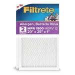 Filtrete 20X25X1 Hvac Furnace Air Filter, Mpr 1500 Merv 12, Allergen. Fixed Price $34.16.