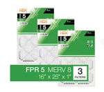 16 In. X 25 Standard Pleated Furnace Air Filter Fpr 5, Merv 8 (3-PAC. Fixed Price $21.00.
