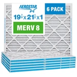 Aerostar 19.875X21.5X1 Merv - 6 Count High Efficiency Pleated Hvac Furnace. Fixed Price $88.90.