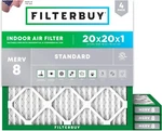 Filterbuy 20X20X1 Air Merv 8 Essential Dust & Allergy Defense (4-PACK),. Fixed Price $40.99.
