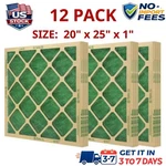 (12 Pack) Flanders Precisionaire Nested Glass Filter - 20" X 25" 1", Green. Fixed Price $27.99.