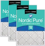 Merv 14 Carbon Pleated Air Filters, 12X30X1, 3-PACK For Clean. Fixed Price $171.99.