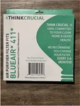 Thinkcrucial Blueair 411 Purifier (1 Filter). Fixed Price $19.95.