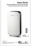Livepure Aspen Series Console Air Purifier For Home, True Hepa Filter Cap. Fixed Price $215.00.