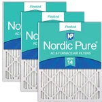 Nordic Pure 18X24X1 Actual Size 17 1/2 23 3/4 Pleated Merv 14 Air. Fixed Price $91.30.