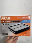 Fram CA9898 Rigid Panel Air Filter Free Shipping. Fixed Price $12.00.