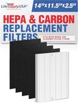 Lifesupplyusa Replacement Filter Set For Winix 113050 Size 17 Air Purifiers. Fixed Price $28.99.