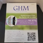 Ghm Replacement Filter For Part # IAF-H-100A Idylis AC-2119 Hepa Carbon. Fixed Price $21.00.