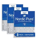 Nordic Pure 18X24X2 (17 3/8 23 3/4) Pleated Merv 12 Air Pack. Fixed Price $19.99.