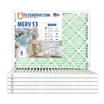 Filters Fast 1" Home Air Merv 13 - Case Of 6 Made In The Usa. Fixed Price $84.41.