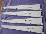 Rubbermaid 1959955 16 In. Steel Shelf Bracket Lot Of 4 Pcs White. Fixed Price $28.88.