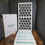 Aerovivo 12X24X1 Air Filter Merv 8 6 Pack Refills Foldable Abs Frame Reusable. Fixed Price $22.00.
