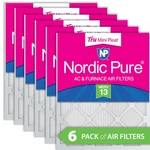 14X24X1 (13 3/4X23 3/4) Nordic Pure Tru Mini Pleat Merv Air Filters 6 Pack. Fixed Price $67.99.