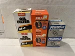 Oil Filter Lot (6) Fram PH13 Sure Grip, Powerflo SL10017, Meijer M-1 New *bx 19. Fixed Price $49.95.