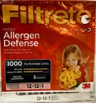 3M Filtrete Mpr 1000 12X12X1 Furnace Air Filter Micro Allergen Defense. Fixed Price $19.50.
