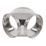 Bull Head Wye Galvanized Steel Construction 18 In. To 16 X Master Flow. Fixed Price $176.19.