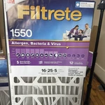 3M Filtrete 16"X25"X5" Deep Pleat Air Filter NDP01-5IN-2. Fixed Price $40.00.