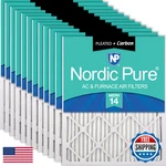 Nordic Pure 10X20X1 Actual Size 1/2 19 3/4 Pleated Air Filters Merv. Fixed Price $273.55.