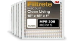 3M Filtrete 18X18X1 Furnace Air Filter, Merv 5, Mpr 300 Pack New. Fixed Price $18.99.