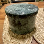 Green Marble Lidded Container. Fixed Price $22.48.