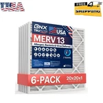Bnx Trufilter 20X20X1 Air Merv 13 (6-PACK) Made In Usa. Fixed Price $84.23.
