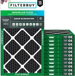 Filterbuy Allergen Odor Eliminator 16X24X1 Merv 10 Pleated Furnace Air. Fixed Price $55.98.