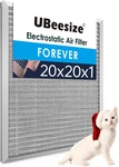 20X20X1 Reusable Air Filter - Washable, Merv 8,PERMANENT, Electrostatic Lasts. Fixed Price $62.99.