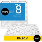 Simply Filters 10X20X1 Merv 8, Mpr 600, Furnace Hvac Air. Fixed Price $39.97.
