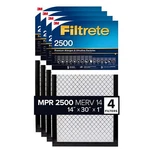 Filtrete 3M Mpr 2500/MERV 14 Hvac Air Filter Reduce Dust Bacteria Viruses 4-PACK. Fixed Price $59.99.
