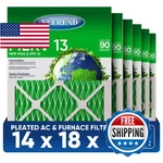 Yeeread 14X18X1 Merv Air Filters, 6-PACK, Actual Size: 13.7" 17.7" 0.75",. Fixed Price $77.51.