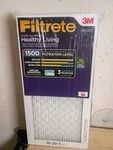 3M Filtrete Healthy Living 1500 Mpr Ultra Allergen Filters 10X20X1 **6-PACK. Fixed Price $99.99.