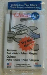 New Ceiling Fan Air FILTERS,2 Easy Stick On Filters,bio Strike Mold,dust,pollen+. Fixed Price $6.00.