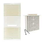Beige Tekquest Rush Hampton CA-90 Exhaust Fan Louver Grille W/ Filter & Screws. Fixed Price $21.99.