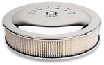 Moroso Air Cleaner Assembly 65946; Chrome Steel Round 14 X In., Dominator. Fixed Price $118.99.
