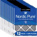 12X20X1 (11 1/2X19 1/2) Furnace Air Filters Merv Pleated Plus Carbon Pack. Fixed Price $134.99.