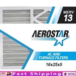 Merv 13 Air Filter 16X25X5 Pleated Replacement Hvac Dust Smoke Allergens New. Fixed Price $86.81.