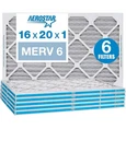 Aerostar 16X20X1 Merv Pleated Air Filter, Furnace Pack. Fixed Price $34.99.