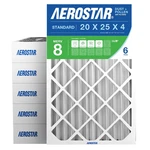 Aerostar 20X25X4 Merv 8 Air Filter, 6 Count, Actual Size (19.50 24.50 3.75). Fixed Price $117.80.