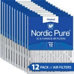 Nordic Pure 14X20X2 Pleated Merv 12 Air Filters Pack. Fixed Price $124.99.