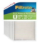 8 Pk Filtrete Mpr 700 Electrostatic Air Allergen Dust & Pollen Filter 16X20X1. Fixed Price $39.99.