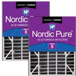 Nordic Pure 20X25X5 Actual Size 19 3/4 24 1/4 7/8 Air Bear Filter. Fixed Price $121.02.