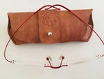 Brion Brown Eyeglasses Case And Delicate Clear Rimless Sunglasses Fun!. Fixed Price $28.00.