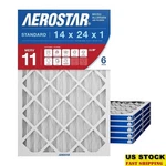 Merv 11 Air Filter Inch High Efficiency Hvac Dust Pollen Smoke 6 Pack New. Fixed Price $76.81.