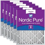 Nordic Pure Merv 8 Furnace Air Filter 6-PACK 16X20X4 Pleated. Fixed Price $73.44.