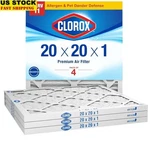 20X20X1 Merv 11 Pleated Air Filters Hvac Replacement Pack Of 4 Clean Indoor. Fixed Price $57.58.