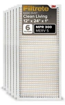 Filtrete 12X24X1 Air Filter, Mpr 300 Merv 5, Dust Reduction Hvac Furnace. Fixed Price $39.75.